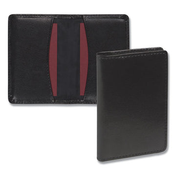 Samsill® Regal Leather Business Card Wallet, Holds 25 2 X 3.5 Cards, 4.25 X 3, Black freeshipping - TVN Wholesale